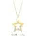 14 Ayar Altın Yıldız Kolye KLY1043