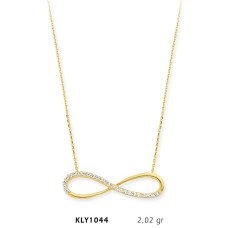 14 Ayar Altın Sonsuzluk Kolye KLY1044