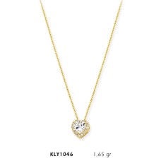 14 Ayar Altın Tektaş Kolye KLY1046