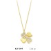 14 Ayar Altın Yonca Kolye KLY1049