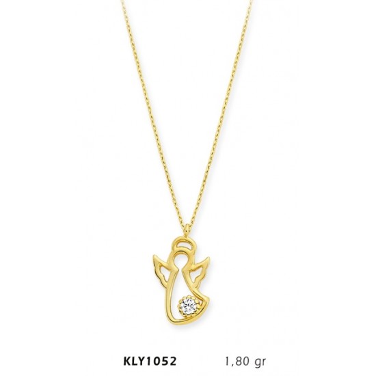 14 Ayar Altın Melek Kolye KLY1052 14 Ayar Altın Melek Kolye KLY1052