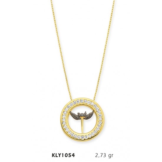 14 Ayar Altın Kılıç Kolye KLY1054
