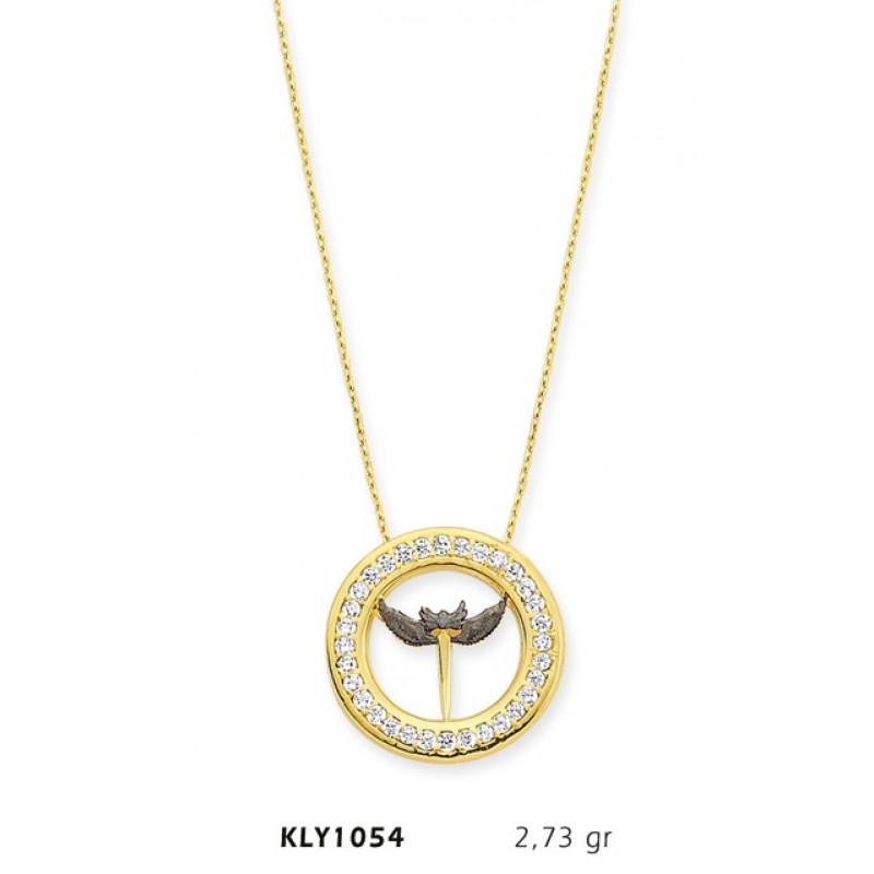 14 Ayar Altın Kılıç Kolye KLY1054