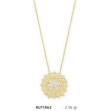 14 Ayar Altın Dişli Çark Kolye KLY1062