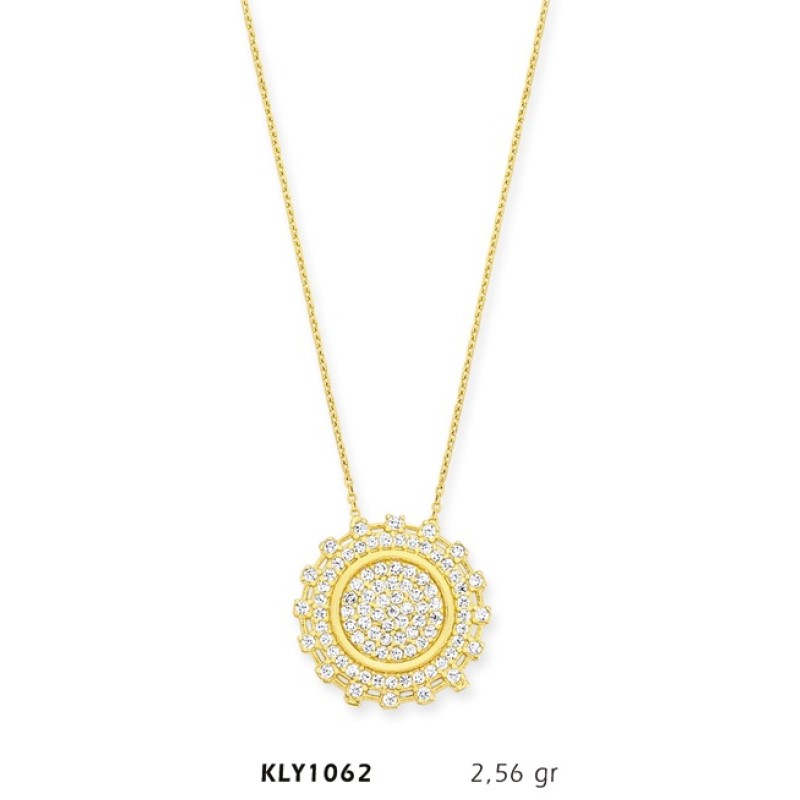 14 Ayar Altın Dişli Çark Kolye KLY1062 14 Ayar Altın Dişli Çark Kolye KLY1062