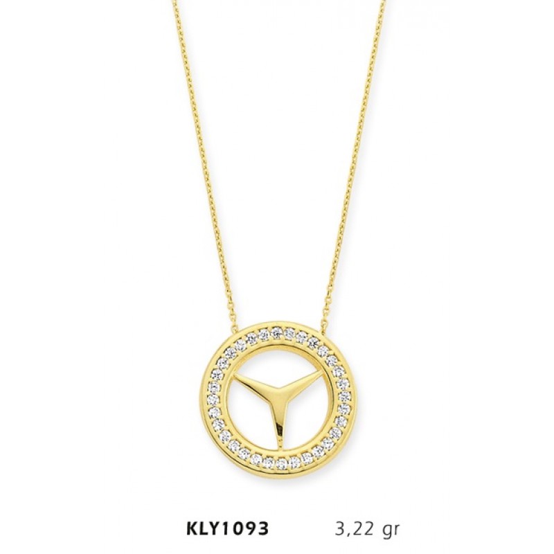 14 Ayar Altın Tamtur Kolye KLY1093