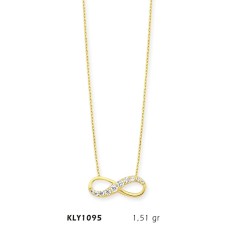 14 Ayar Altın Sonsuzluk Kolye KLY1095