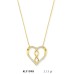14 Ayar Altın Sonsuz Kalp Kolye KLY1098