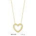 14 Ayar Altın Kalp Kolye KLY1107