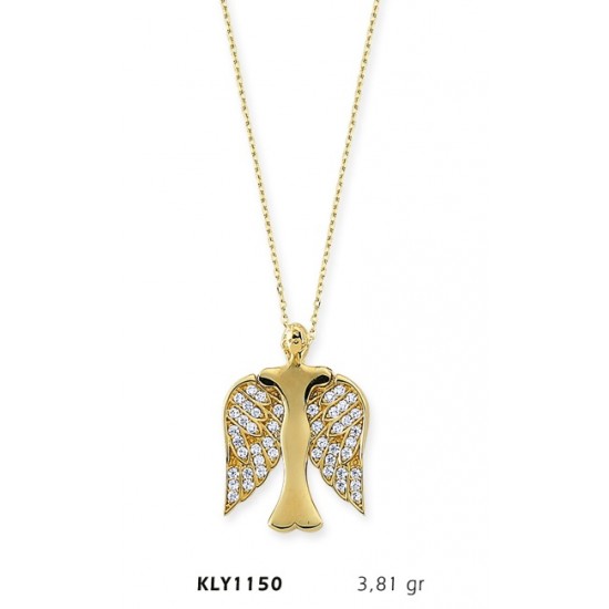 14 Ayar Altın Melek Kolye KLY1150 14 Ayar Altın Melek Kolye KLY1150