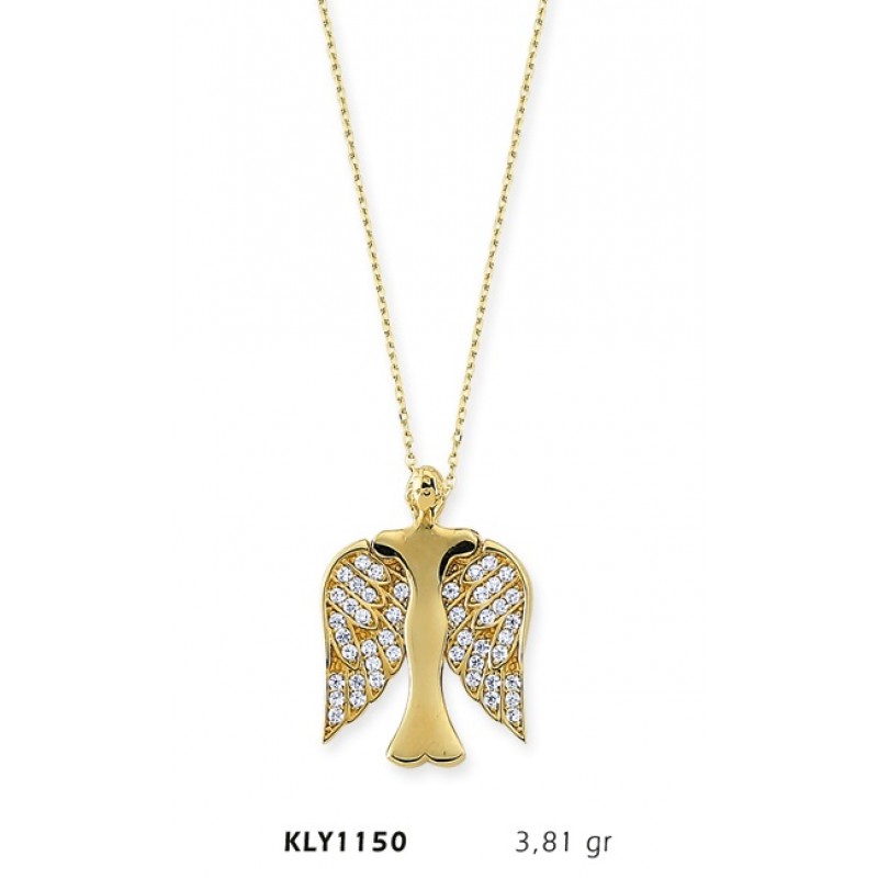 14 Ayar Altın Melek Kolye KLY1150