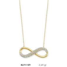 14 Ayar Altın Sonsuzluk Kolye KLY1159