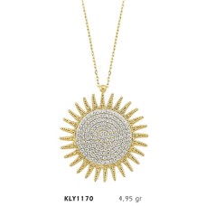 14 Ayar Altın Güneş Kolye KLY1170
