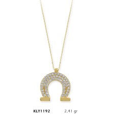 14 Ayar Altın At Nalı Kolye KLY1192