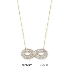 14 Ayar Altın Sonsuzluk Kolye KLY1209