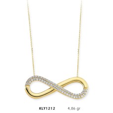 14 Ayar Altın Sonsuzluk Kolye KLY1212