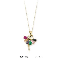 14 Ayar Altın Kraliçe Kolye KLY1218