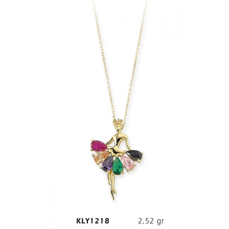 14 Ayar Altın Kraliçe Kolye KLY1218