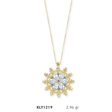14 Ayar Altın Çİçek Kolye KLY1219