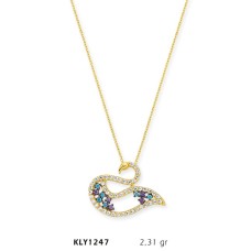 14 Ayar Altın Kuğu Kolye KLY1247