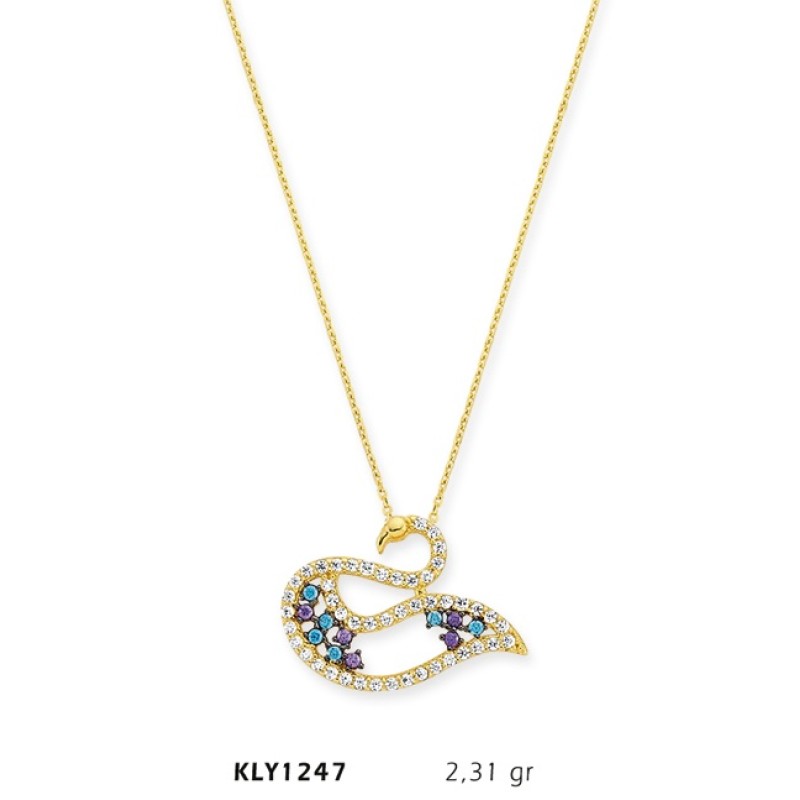 14 Ayar Altın Kuğu Kolye KLY1247 14 Ayar Altın Kuğu Kolye KLY1247