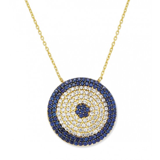  14 Ayar Altın Nazar Boncuğu Kolye KLY13