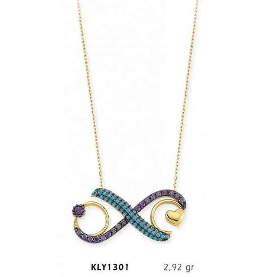 14 Ayar Altın Mavi Sonsuzluk KLY1301