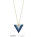 14 Ayar Altın Mavi Üçgen Kolye KLY1342 14 Ayar Altın Mavi Üçgen Kolye KLY1342