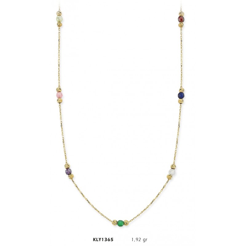 14 Ayar Altın Şans Kolyesi KLY1365