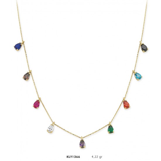 14 Ayar Altın Şans Kolyesi KLY1366