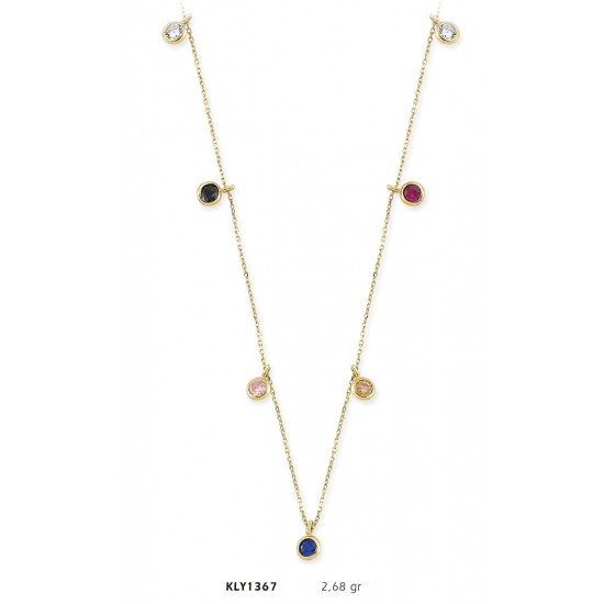 14 Ayar Altın Şans Kolyesi KLY1367