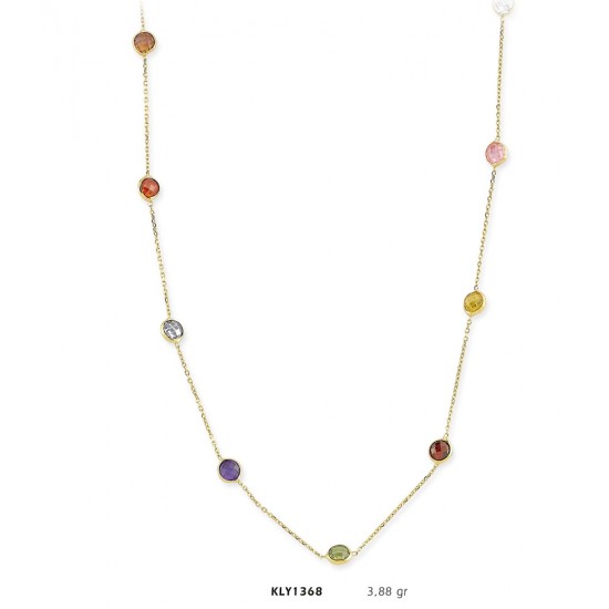 14 Ayar Altın Şans Kolyesi KLY1368