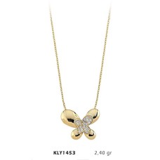 14 Ayar Altın Kelebe Kolye KLY1453