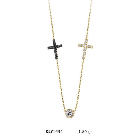 14 Ayar Altın Haç Kolye KLY1491
