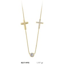 14 Ayar Altın Haç Kolye KLY1495