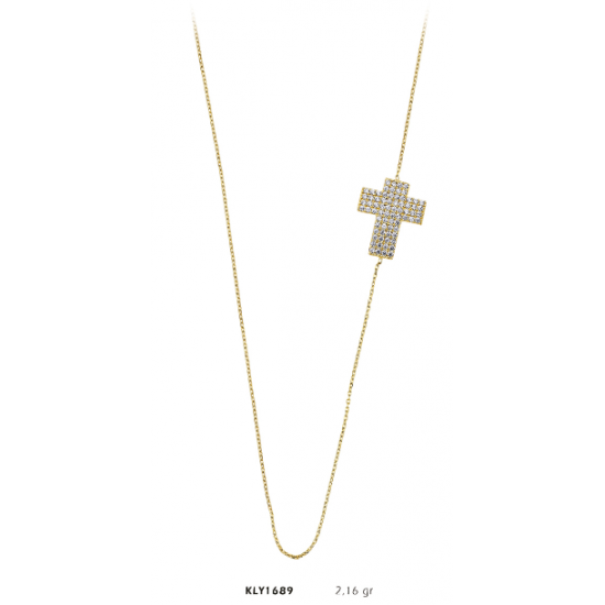 14 Ayar Altın Haç Kolye KLY1689
