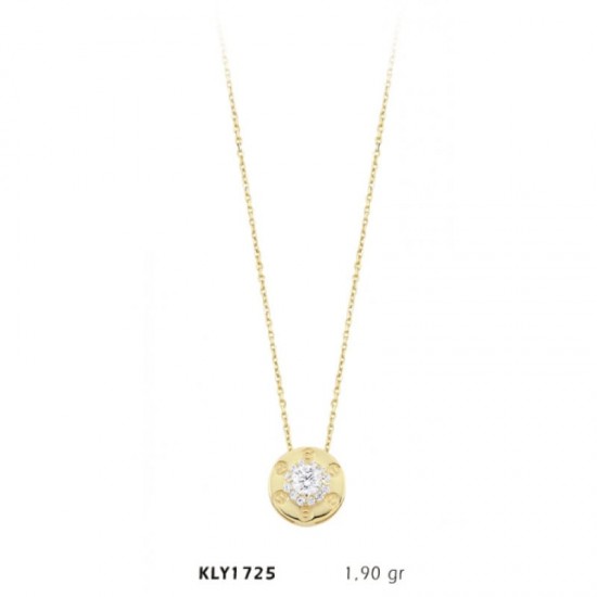 14 Ayar Tektaş Kolye KLY1725