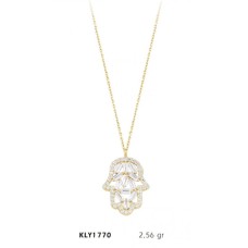 14 Ayar Altın Fatma Eli Kolye KLY1770