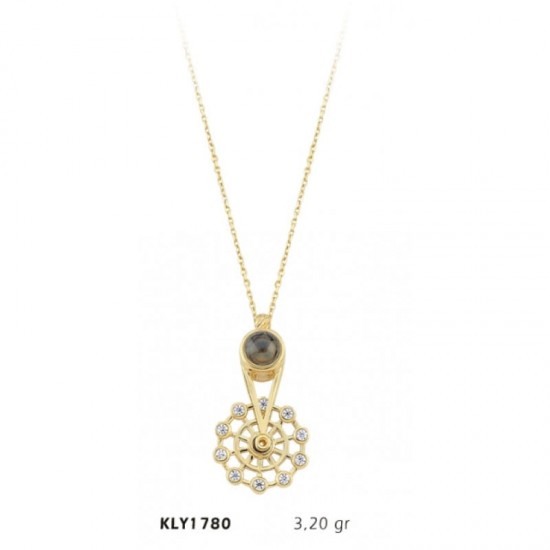 14 Ayar Altın Yel Değirmeni Kolye KLY1780 14 Ayar Altın Yel Değirmeni Kolye KLY1780