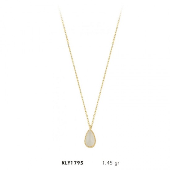 14 Ayar Altın Damla Kolye KLY1795