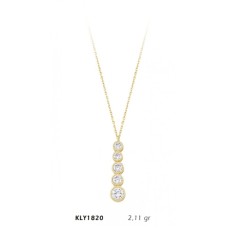 14 Ayar Altın Beştaş Kolye KLY1820