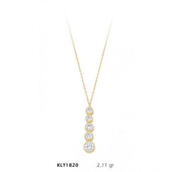 14 Ayar Altın Beştaş Kolye KLY1820