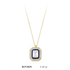 14 Ayar Altın Baget Kolye KLY1824