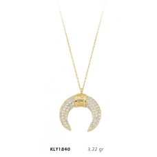 14 Ayar Altın Hilal Kolye KLY1840