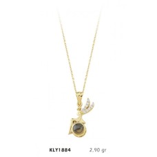 14 Ayar Altın Seni Seviyorum Melek Kolye KLY1884