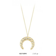14 Ayar Altın Hilal Kolye KLY1894