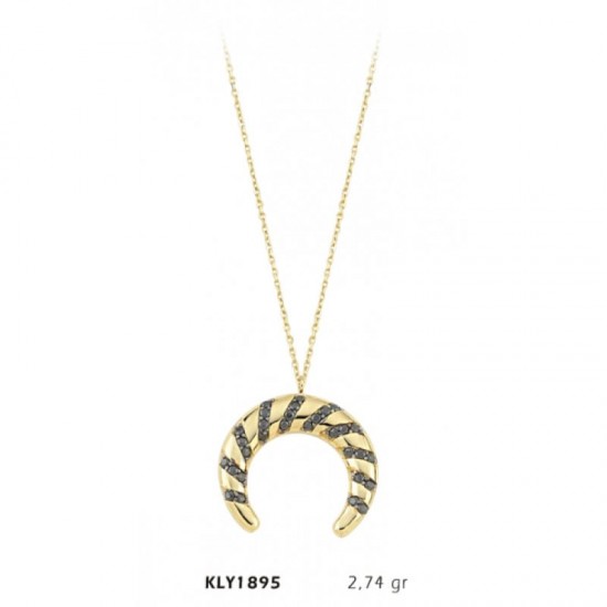 14 Ayar Altın Hilal Kolye KLY1895