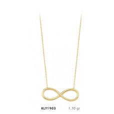 14 Ayar Altın Sonsuzluk Kolye KLY1903