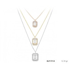 14 Ayar Altın Baget Kolye KLY1910