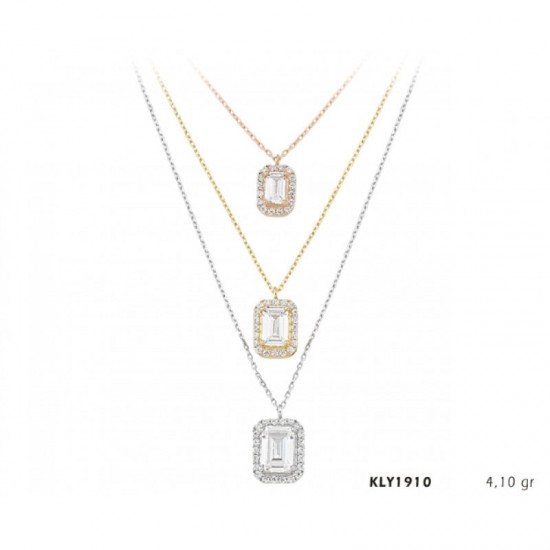 14 Ayar Altın Baget Kolye KLY1910 14 Ayar Altın Baget Kolye KLY1910